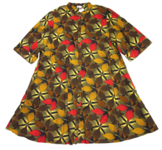 NWT ZURI Kenya Just One Dress in Twirl Cotton Button Down Shirtdress 3X Long - £101.20 GBP