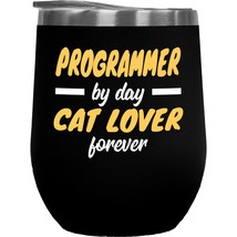 Make Your Mark Design Programmer Cat Lover Coffee &amp; Tea Gift Mug for Computer &amp;  - £21.89 GBP