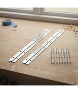 1 Pair Piano Hinges, 12 Inch Stainless Steel Polished Finish with Holes,... - $210.04 MXN