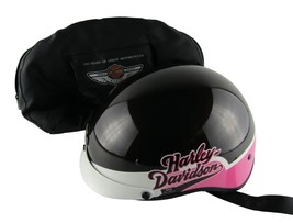 Harley Davidson Woman’s Helmet Size S Pink Label M04 Half Helmet Breast Cancer - $96.74
