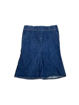 Theory Womens Skirt Size 4 Blue Denim Dark Wash A Line Stretch - £30.50 GBP