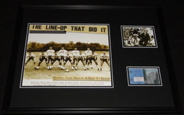 1963 Pitt Panthers vs Penn State Framed 16x20 Repro Ticket &amp; Photo Set B - £62.29 GBP