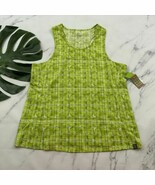 Title Nine Womens Marahari Racer Back Tank Top Size L New Shibori Blocks... - $39.25 CAD