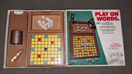 Play On Words Crossword Cube Board Game Vintage 1971 E. S. Lowes 100% Complete - £39.56 GBP