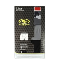 Athletic Works Men&#39;s Boxer Briefs Underwear 3 Pack Size Small Black Grey... - $6.87