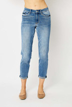 Judy Blue Full Size Cuffed Hem Slim Jeans - £46.98 GBP