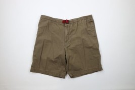 Vintage Y2K 2001 Gap Mens XL Faded Belted Above Knee Ripstop Shorts Green Cotton - £38.89 GBP