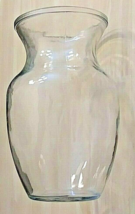 Clear Glass Vase 8 Inch Flower Centerpiece Oval Round - $10.89