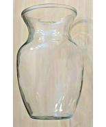Clear Glass Vase 8 Inch Flower Centerpiece Oval Round - $10.89