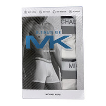 Nwt 2 Pack Michael Kors Msrp $39.99 Lux Touch Men&#39;s White Boxer Briefs Underwear - £17.98 GBP