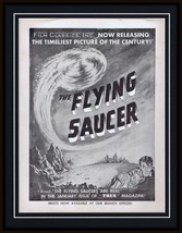 ORIGINAL Vintage 1950 Flying Saucer 11x14 Framed Advertisement Pat Garrison - £77.86 GBP