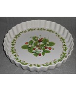 1980s Portmeirion SUMMER STRAWBERRIES PATTERN 10 5/8&quot; Quiche Pan MADE IN... - $54.25 CAD