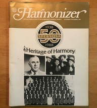 Harmonizer Magazine (Barbershop Harmony Society) 50th Anniversary, Nov/Dec 1988 - £15.64 GBP