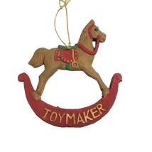 Rocking Horse Christmas Holiday Ornament Toymaker Vintage Breakable Xmas... - $8.94