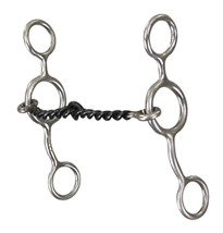 Horse  5&quot; Sweet Iron Twisted Wire Mouth Gag Bit 35629B - $29.69
