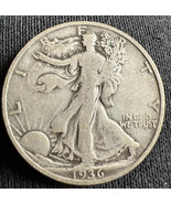 1936-S 50C WALKING LIBERTY US SILVER HALF DOLLAR Coin - £16.81 GBP