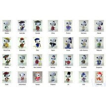 RARE McDonalds Happy Meal Toy 1998 SNOOPY World Tour 1 Full Set of 28 Characters - £126.22 GBP