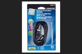 Cable Stereo 6&#39; Black by MONSTER JHIU MfrPartNo 140285-00 - $24.96 CAD