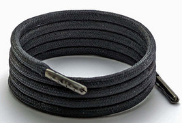 Negro 4MM Algodón Encerado Cordones &amp; Cordones de Botas - $6.84+