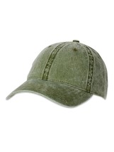 Time And Tru Women&#39;s Solid Washed Baseball Cap Hat Sea Green New - £8.09 GBP