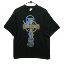 Vtg Blue Dragon On A Celtic Cross Hewlin Uk Renaissance Faire T Shirt L - £62.96 GBP