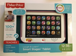 Fisher-price Laugh Learn+smart Stages Tablet Pink Ages 12-36 Months - £16.47 GBP