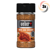 3x Shakers Weber Beer Can Chicken Seasoning | 2.85oz | Gluten & MSG Free - $17.59