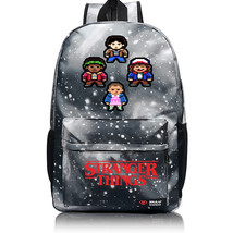 Stranger Things Theme Grey Lightning  Backpack Daypack Schoolbag Four Roles - £23.97 GBP