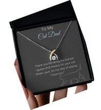 to My Cat Dad Gift Thank You Necklace, Cat Lover, Cat Cat - - $292.51