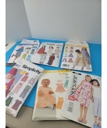 Mixed Lot of 6 Sewing Patterns Clothing kids dresses  - £19.46 GBP