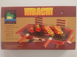 New Leisure Ways 10&quot; x 17&quot; x 7&quot; Portable Steel Hibachi Tailgate Barbeque Grill - £23.97 GBP