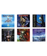 Iron Maiden Album Covers 7-12 - 3&quot; Vinyl Sticker Set - Window, Laptop, W... - £12.42 GBP