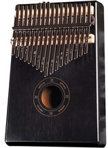 Portable Mbira Sanza African Wood Finger Piano (Black), Made Of Solid Mahogany, - £26.75 GBP