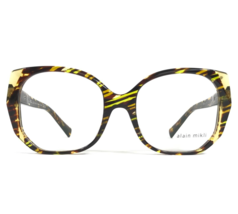 Alain Mikli Brille Rahmen A03160 002 Savane Gelb Gestreift Braune 50-19-145 - $237.38