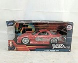 Jada Toys 98338 1:24 Fast and Furious Dom&#39;s Red w Silver 1993 Mazda RX-7... - $26.07