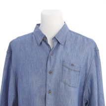 Tommy Bahama Relax Blue Pure Linen Long Sleeve Casual Shirt Button Front... - £35.52 GBP