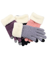 Women&#39;s Warm Touch Screen Winter Knitted Gloves - £11.88 GBP