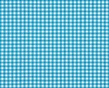Cotton Carolina Gingham 1/8&quot; Checks Checkered Turquoise Fabric Print BTY... - $12.95