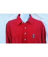 Disney Fashions Mickey Mouse golf  Polo Shirt Red Short Sleeve Men&#39;s XL - £14.85 GBP