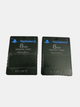 Official OEM Sony Playstation 2 PS2 8MB Magicgate Memory Cards SCPH-10020 Black - £14.66 GBP
