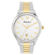 Mathey Tissot Men&#39;s Urban Metal White Dial Watch - H411MBI - £125.71 GBP