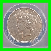 1923 Peace Silver Dollar $1 ~ Graded AU-55 About Uncirculated - £44.22 GBP