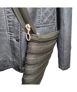 Zip It Continuous Zipper Purse Handbag Green Shoulder Large Funky Collec... - £21.16 GBP