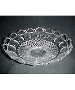 Open Crocheted Lace Edge Depression Glass Bowl Vintage - $18.95