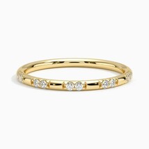 Ellie duo Lab Grown diamond Ring for Women / Simple Propose band/ Duo di... - $134.14 CAD
