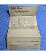 Antique Warranty Deed Lufkin Texas 1919 Signed Judge E.B. Robb Clerk RC ... - €11,75 EUR
