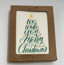 Papyrus Eco Friendly Holiday Christmas Tree - Boxed 8 Note Cards - £7.99 GBP