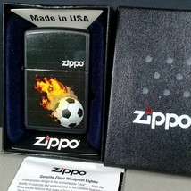 Zippo Futebol Soccer Football Limited Edition Unlit Lighter in Box - $24.99