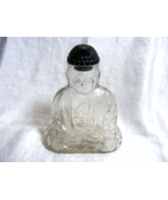 Vintage 1920&#39;s Lucky Budda Cologne? Liquor? Bottle Clear Glass Smokey Am... - $123.74