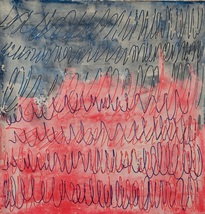 Painting Artwork CY TWOMBLY Signed Canvas Large, Vintage Abstract Modern... - $357.00